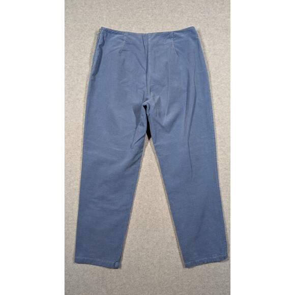 Piazza Sempione Women Pants Size 44 Audrey Crop Corduroy Tapered Side Zip Luxury - Picture 4 of 11